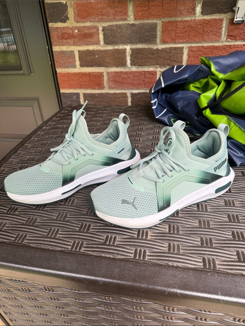 Puma Women’s Mint Green Athletic Sneakers - Picture 3 of 7